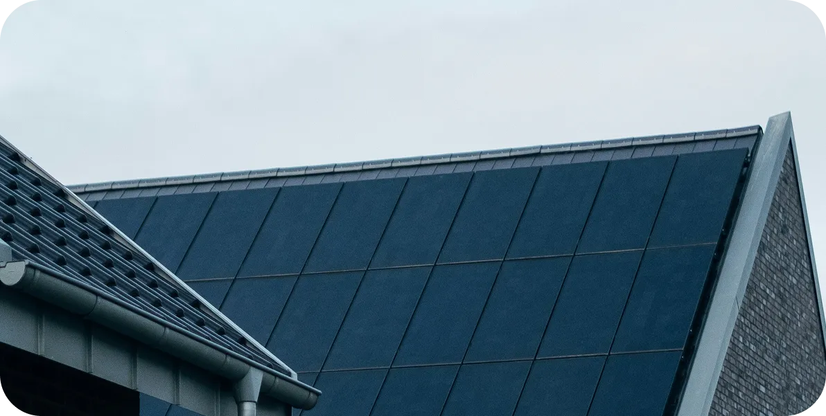 House with Solar Panels